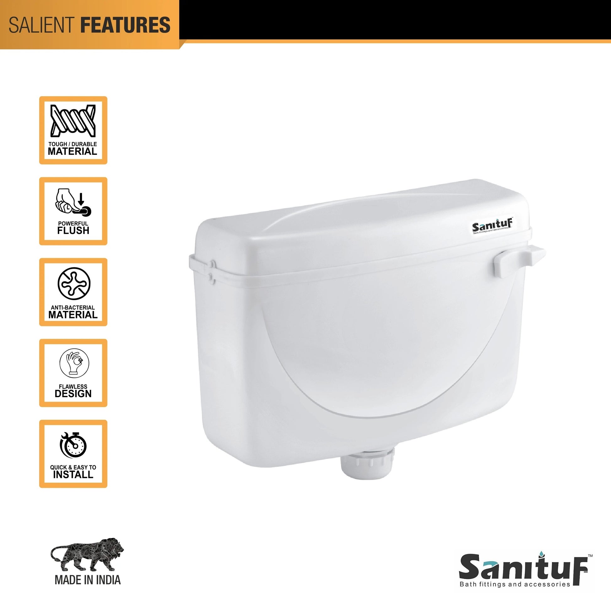 SanituF FC-852 Moon-Lite Toilet Flush Tanks  Flushing Cistern (Polypr –  𝑺𝒂𝒌 𝑶𝒏𝒍𝒊𝒏𝒆